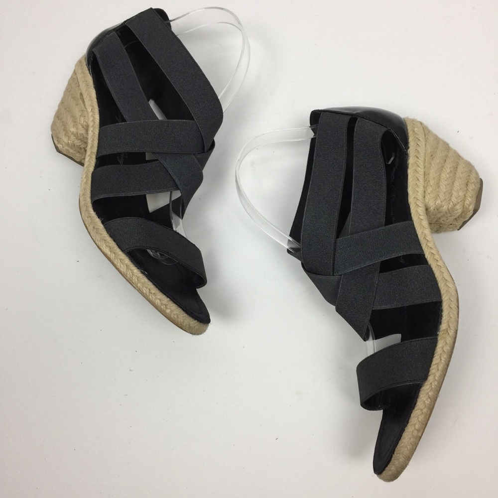 Penny Loves Kenny Black Criss Cross Espadrilles